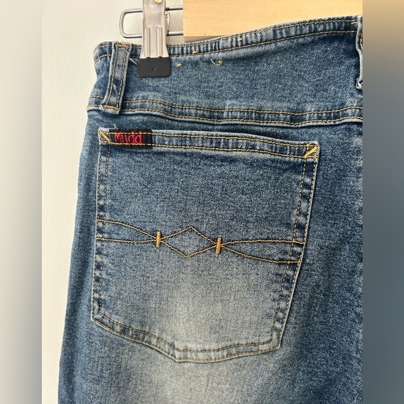 Mudd vintage Y2K Lace up low rise flare jeans size 7 juniors or waist 29 - Picture 11 of 12